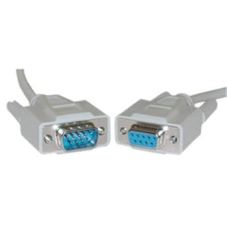 Cable Wholesale CableWholesale 10D1-20210 Null Modem Cable DB9 Male to DB9 Female UL rated 8 Conductor 10 foot 10D1-20210